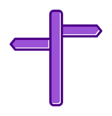 iki yönlü ikon. Vektör illüstrasyonu, düz tasarım