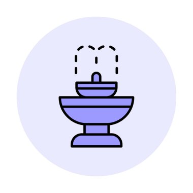 fıskiye ikonu vektör illüstrasyonu