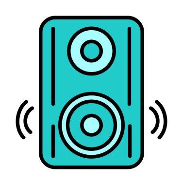 hoparlör simgesi, vektör illüstrasyonu basit tasarım