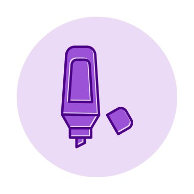 Vurgulama simgesi web basit illüstrasyon