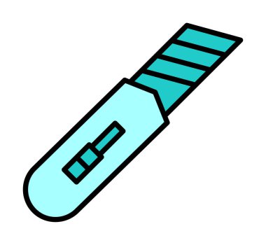 Cutter simgesinin vektör illüstrasyonu  