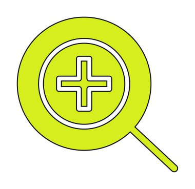 yakınlaştırma simgesi, vektör illüstrasyonu basit tasarım