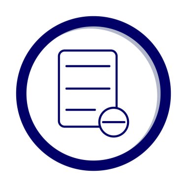 Substraction düz simge, vektör illüstrasyonu 