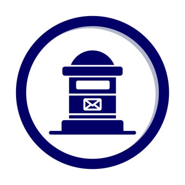 posta kutusu simgesi, vektör illüstrasyonu basit tasarım