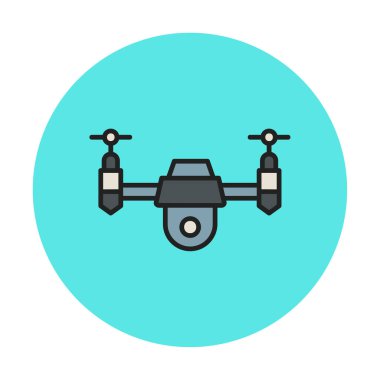  Grafik Drone web simgesi vektör illüstrasyonu