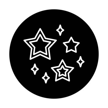 yıldızların vektör illüstrasyonu