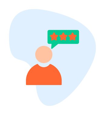 Müşteri İncelemesi, geribildirim ikonu vektör çizimi