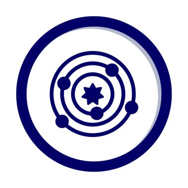 Güneş sistemi. Gezegenler Güneş 'in etrafında döner.