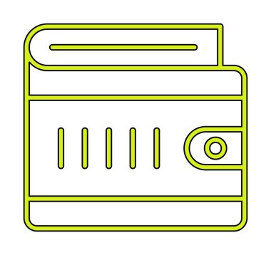 cüzdan vektör simgesi basit illüstrasyon