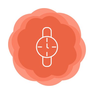 Saat, zamanlayıcı simgesi vektör çizimi 