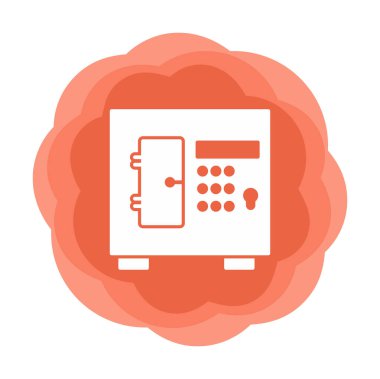 Güvenli kutu simgesinin vektör çizimi