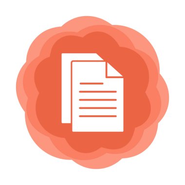 belge ikon vektör illüstrasyonu