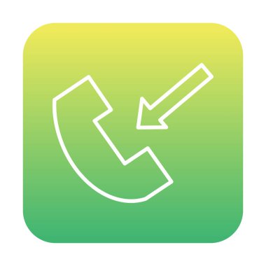 telefon arama simgesi, vektör illüstrasyonu basit tasarım