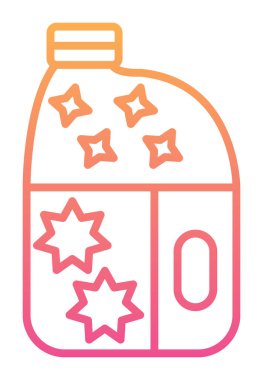 şişe düz simge vektör çizim