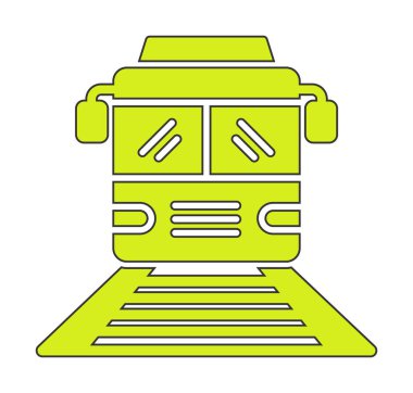 tren simgesi vektör illüstrasyonu 