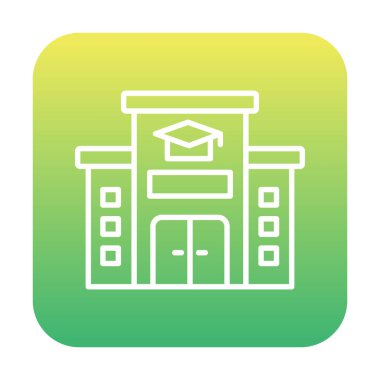 okul simgesi vektör illüstrasyonu