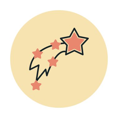 yıldız simge vektör çizimi tasarımı