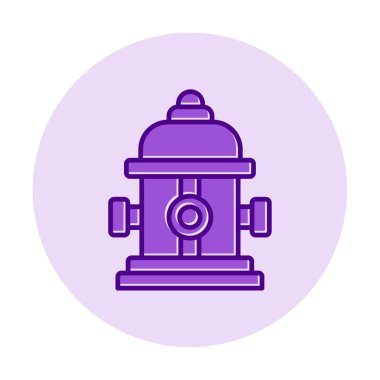 Modern yangın musluğu simgesinin vektör illüstrasyonu 