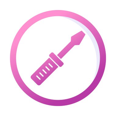 tornavida ikonu vektör çizimi