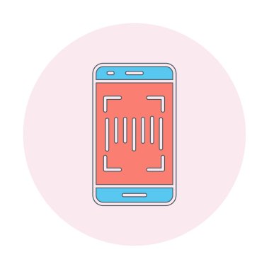 Tarayıcı simgesi resimli modern akıllı telefon  