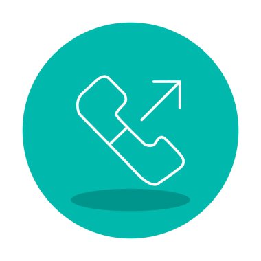 giden arama simge vektör çizim