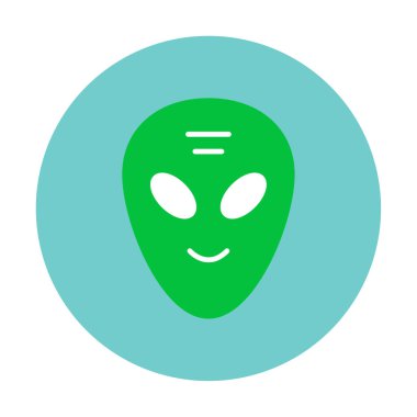 Sevimli uzaylı karakter Vektör illüstrasyonu