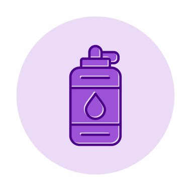 Bir şişe mürekkep ikonu. vektör illüstrasyonu