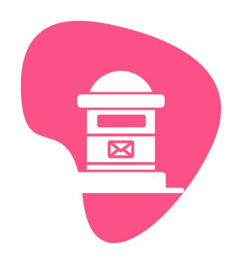 posta kutusu simgesi, vektör illüstrasyonu basit tasarım