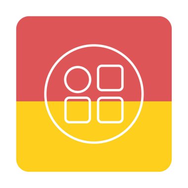 Menü web simgesi, vektör çizim