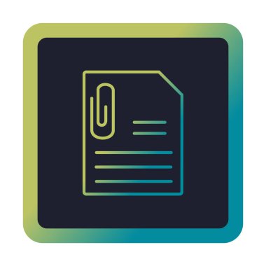 CV belgesi. Web simgesi basit illüstrasyon