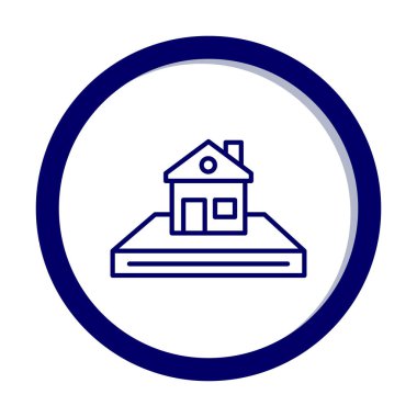 Beyaz arkaplanda ev simgesi vektörü izole edildi