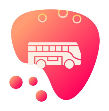 bus simgesi tasarım logo şablonu