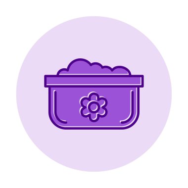 Bulaşık Otu Ağı simgesi, vektör illüstrasyonu 