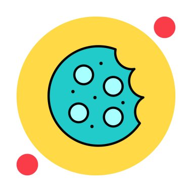 tatlı kurabiye izole vektör illüstrasyonu