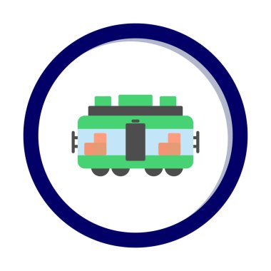 Tren kargosunun vektör çizimi