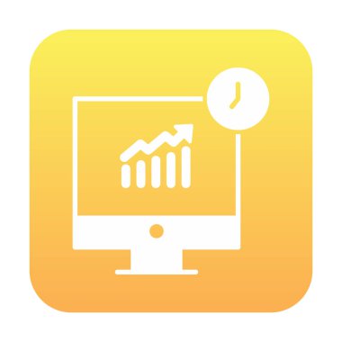 Stocks Analitik Modern Simgesinin vektör çizimi                   