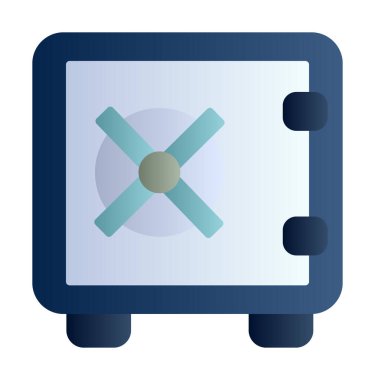 Güvenli kutu simgesinin vektör çizimi