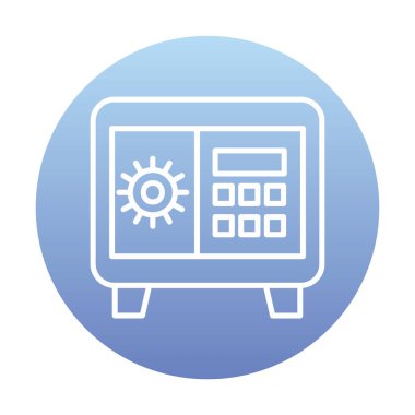 Güvenli kutu vektör çizimi tasarımı