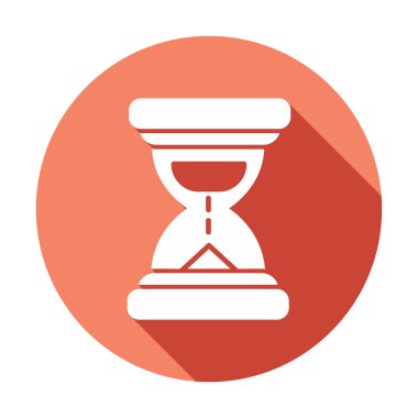 Kum saati simgesi, kum saati, vektör çizimi