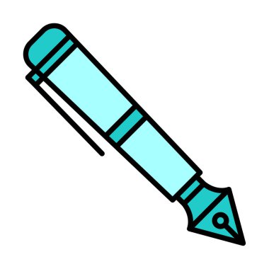 Dolma kalem simge vektör çizim