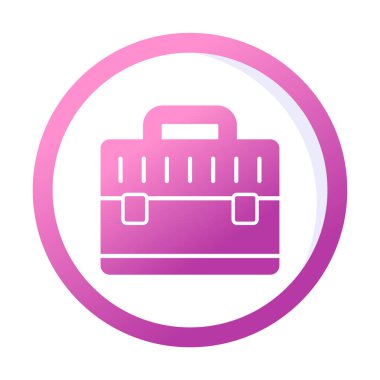 evrak çantası simgesi izole edilmiş web illüstrasyonu