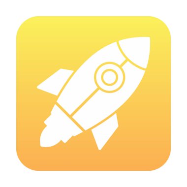 Roketin vektör çizimi. Başlangıç konsepti