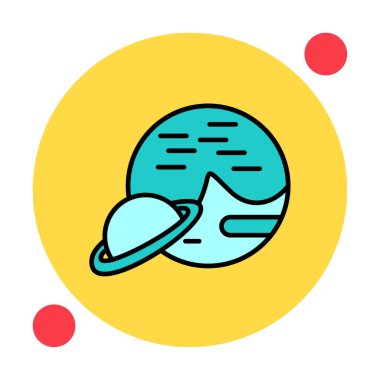 UFO simgesi vektör illüstrasyonu