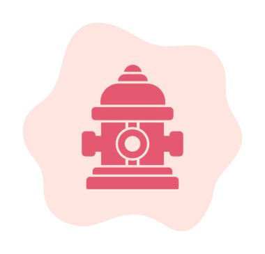 Modern yangın musluğu simgesinin vektör illüstrasyonu 