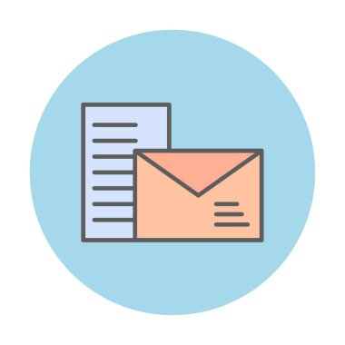 posta simgesi, vektör illüstrasyonu   