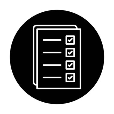 Kontrol listesi vektör illüstrasyonu