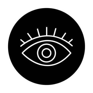 Göz simgesi, vektör illüstrasyon tasarımı 
