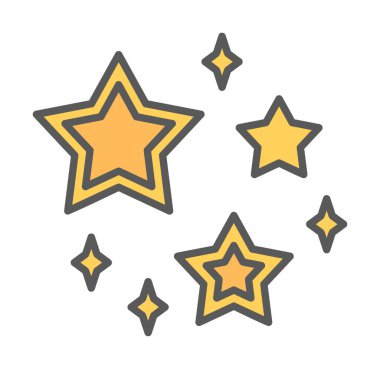 yıldızların vektör illüstrasyonu