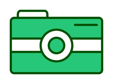 Kamera. Web simgesi basit illüstrasyon 