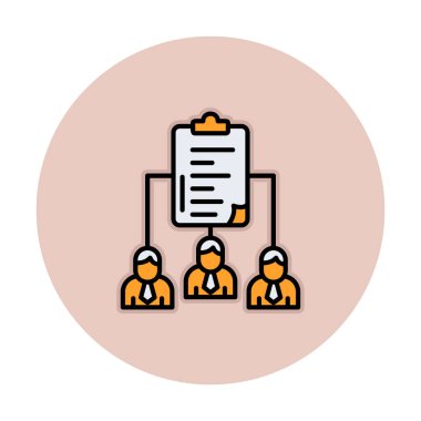 Work Distribution web icon, vector illustration 